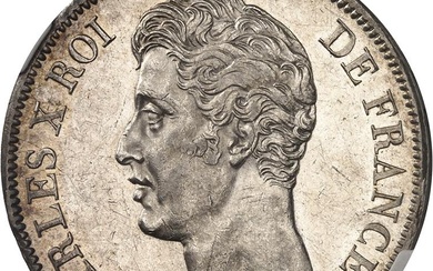 FRANCE Charles X (1824-1830). 5 francs, 1er type 1825, A,...