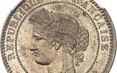 FRANCE IIIe République (1870-1940). Épreuve de 10 centimes Cérès en...