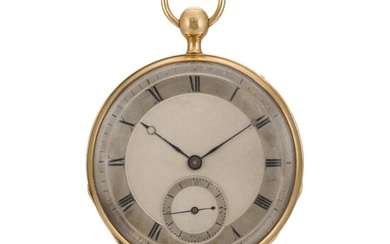 FRENCH | A GOLD OPEN-FACED QUARTER REPEATING WATCH CIRCA 1830, NO. 12242