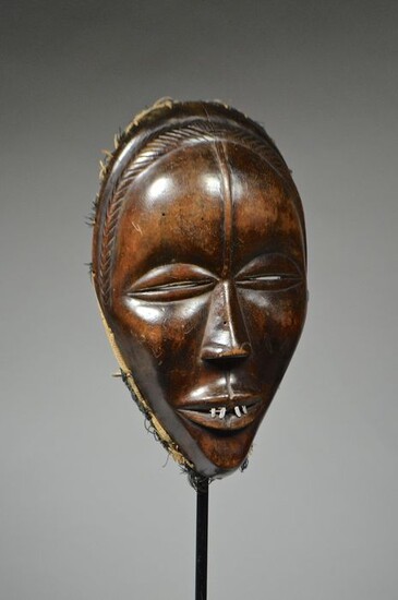 Face mask - Cloth, Metal, Wood - Gunyege (Racing Mask) - Dan - Ivory Coast / Liberia
