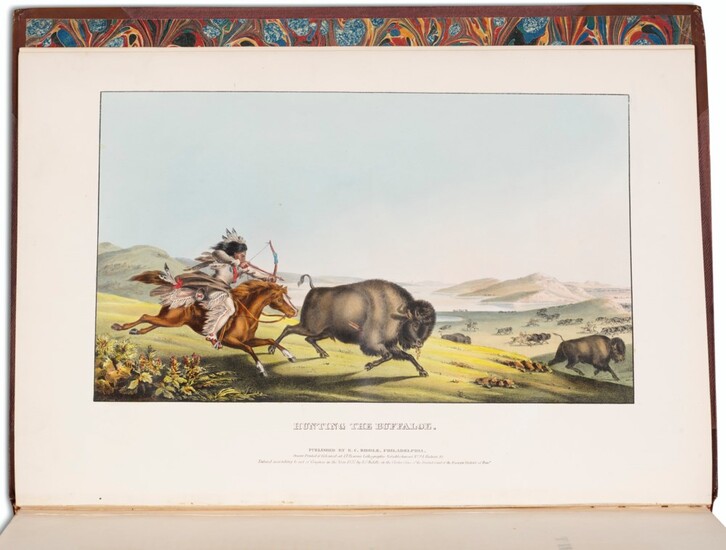 First edition of "the grandest color plate book", McKenney & Hall, 1836-44