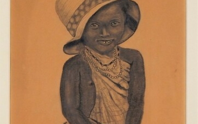 Fr. Elingshausen Black Americana Portrait Drawing