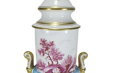 French marked Sevres porcelain urn