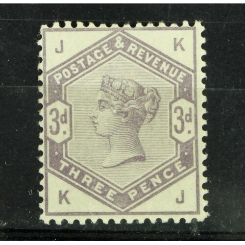 GB - QV surface printed 1883/84 3d lilac unmounted mint, SG1...