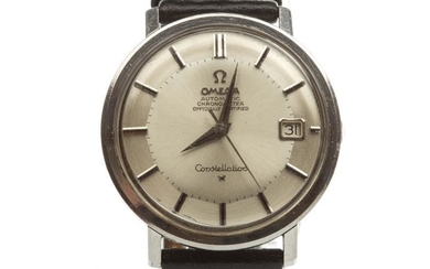 GENTLEMAN'S OMEGA CONSTELLATION AUTOMATIC CHRONOMETER STAINLESS STEEL WRIST WATCH,...