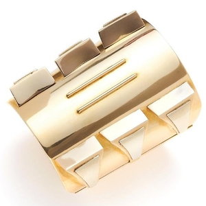 GOLD CUFF, FRENCH in high carat yellow gold, in