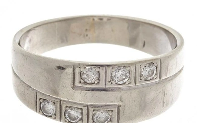 Gent's Diamond, 14k White Gold Ring