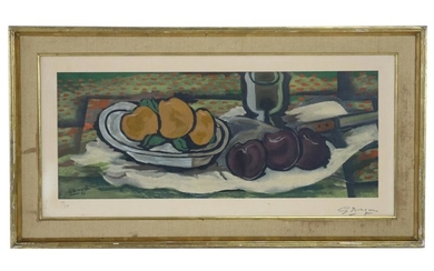 Georges BRAQUE (1882-1963). Nature morte aux fruit…
