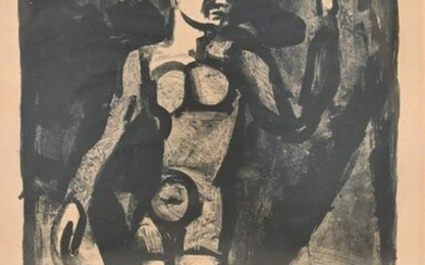 Georges Rouault, Le Pitre, 1926, lithograph, signed in