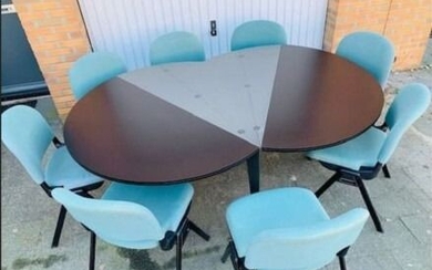 Giancarlo Piretti - Dining table, Dinner chair (9) - Contemporary