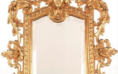 Gilt bronze framed dressing table mirror