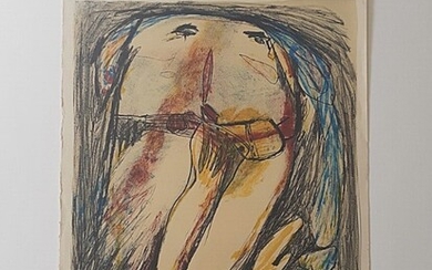Gina Pellón: Composition. Lithograph in colours. Signed Gina Pellon, no. 79/160. Sheet size 54×76 cm. Unframed.