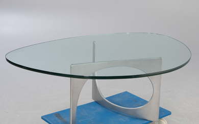 Glass coffee table, Knut Hesterberg, 1970/80s.