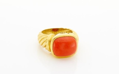 Gold and Coral Ring, David Yurman