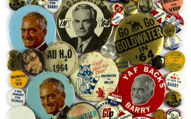 Group of 55 Barry Goldwater Campaign Buttons