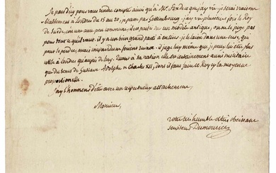 HISTORY - DUMOURIEZ Charles François du Perrier (1739 - 1823) - Autograph letter signed