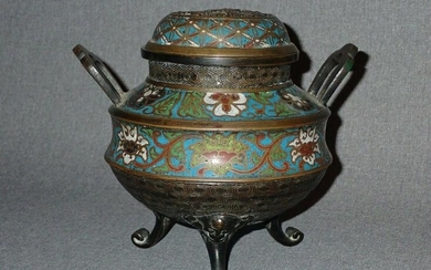 Handcrafted censer bronze vintage Incense Burner