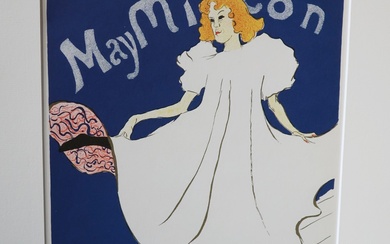 Henri Toulouse-Lautrec (1864-1901) "May Milton", color lithograph from "L'Affiche de...