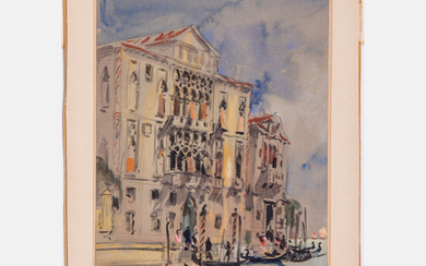 Hercules Brabazon Brabazon, (British,1821-1906) - Venice-Palazzo Cavalli