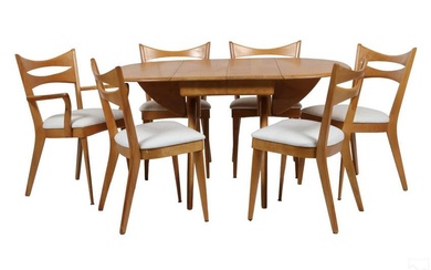 Heywood Wakefield MCM Dining Table & 6 Chairs SET