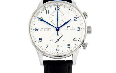 IWC - a Portuguese chronograph watch, 41mm.