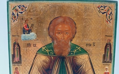 Icon - Sergius of Radonezh - Wood