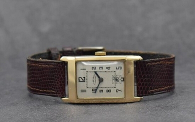 J. W. BENSON London 9k yellow gold wristwatch