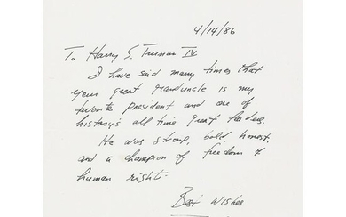 Jimmy Carter Autograph Letter Signed