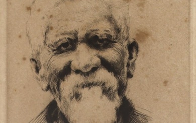 John Kelly ''Old Kalama'' Etching with Drypoint