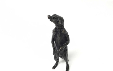 Jonathan Sanders for Nelson & Forbes - limited edition bronze sculpture of Meerkat Ginger no. 50 of 250, with original box and packing