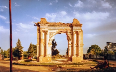 King Amanullah's 1919 Victory Arch at Paghman, 2002, Simon Norfolk (1963)