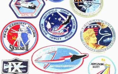 LOT OF 10 NASA ASTRONAUT SPACE MISSION PATCHES