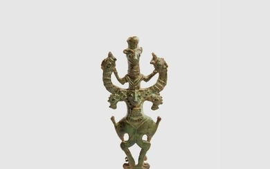 LURISTAN MASTER OF BEASTS STAFF FINIAL NEAR EAST, EARLY
