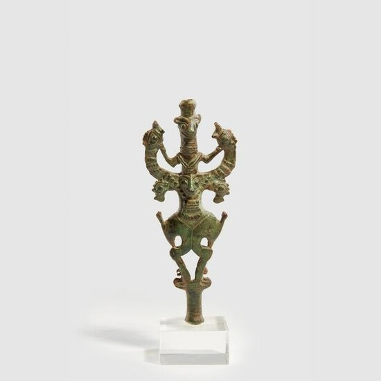 LURISTAN MASTER OF BEASTS STAFF FINIAL NEAR EAST, EARLY
