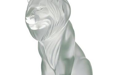 Lalique "Bamara" Lion Statue