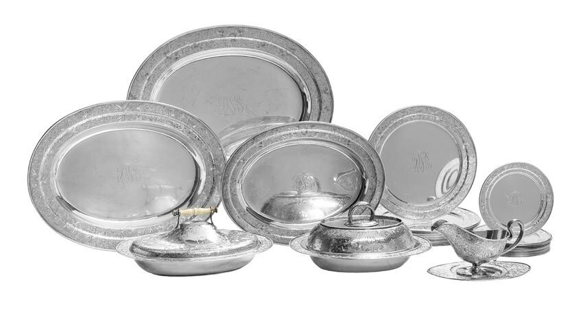 Large American Sterling Silver Dinner Service
