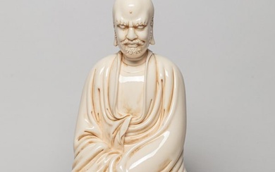 Large Chinese Blank De Porcelain Buddha