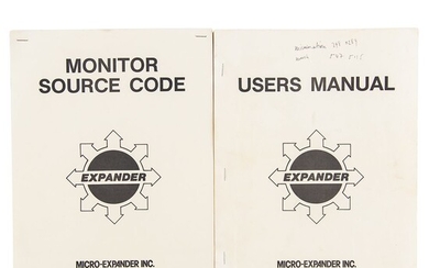 Lee Felsenstein's (2) Expander Manuals (c. 1981)