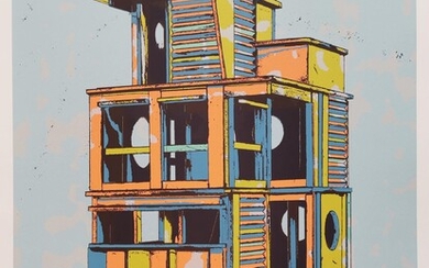 Lorenz Estermann, Tower II, E 504 - Griffelkunst Editionsreihe Hamburg, 2014