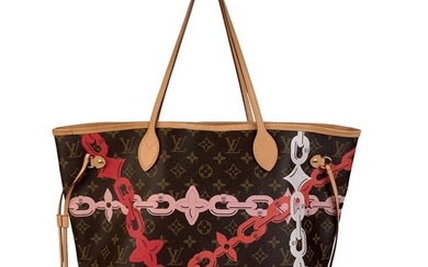 Louis Vuitton - Limited Edition 2016 Monogram Neverfull MM Bay Chain Tote bag
