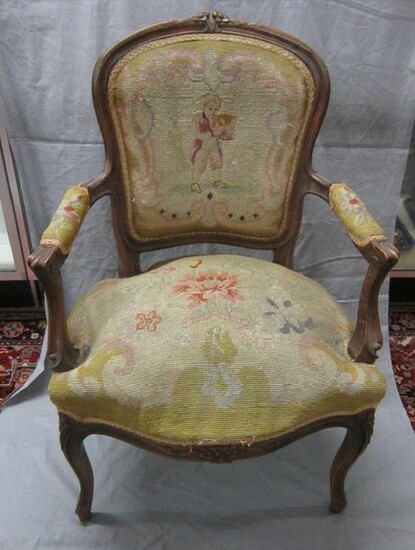 Louis XV Style Bergiere Chair