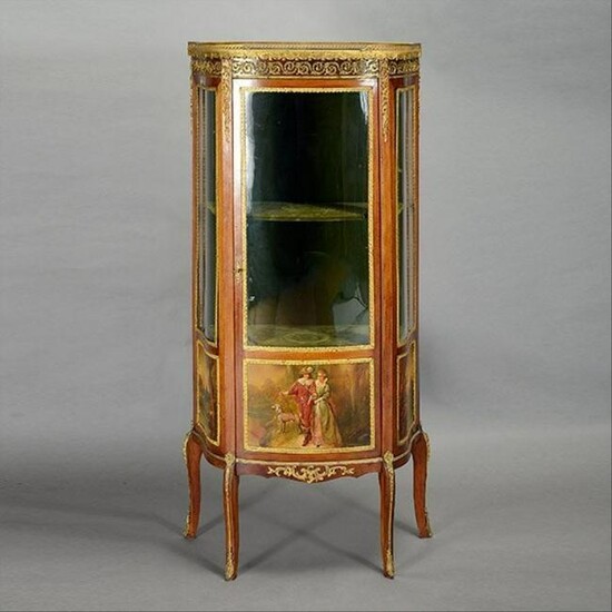 Louis Xv Style Vernis Martin Style China Cabinet