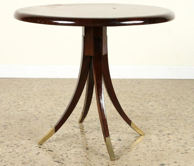 MAHOGANY BRONZE TABLE BY MAURICE JALLOT C.1925