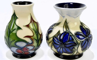MOORCROFT; two vases, to include an example designed by Phillip...