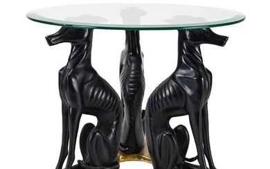 Maitland-Smith Bronze Whippets Cocktail Table