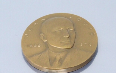Médaille de table en bronze Avers : buste... - Lot 51 - Rossini