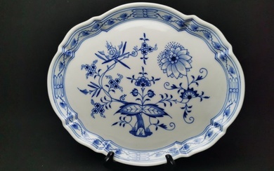 Meissen - Tray - Hand painted blue onion - L27cm - 1. Wahl - Porcelain
