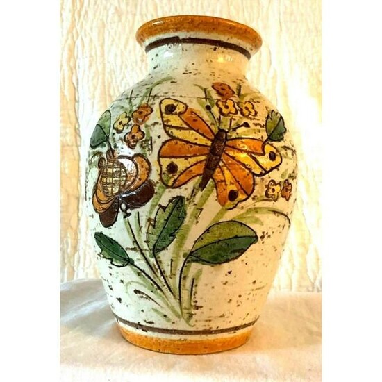 Mid Century Modern Bitossi Italian Butterfly Vase