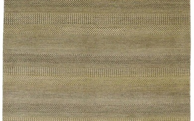 Modern Grass Design Brown Beige 5X8 Oriental Rug Handmade Plush Decor Carpet