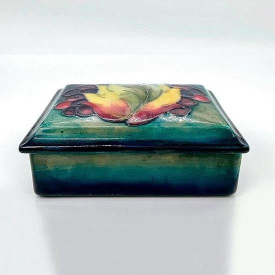 Moorcroft Pottery Lidded Decorative Box, Pomegranate